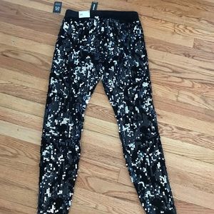 NWT Express Sequin Leggiings